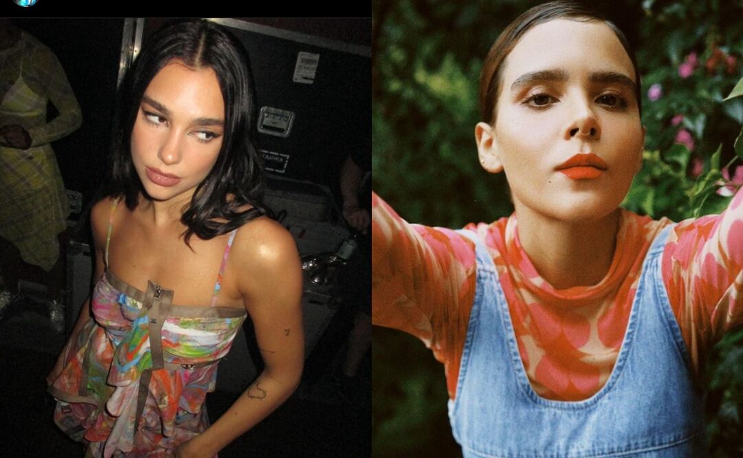 Dua Lipa y Yuya publicaron fotografías donde se ven vestidas igual. Foto: Instagram @dualipa/@yuyacst