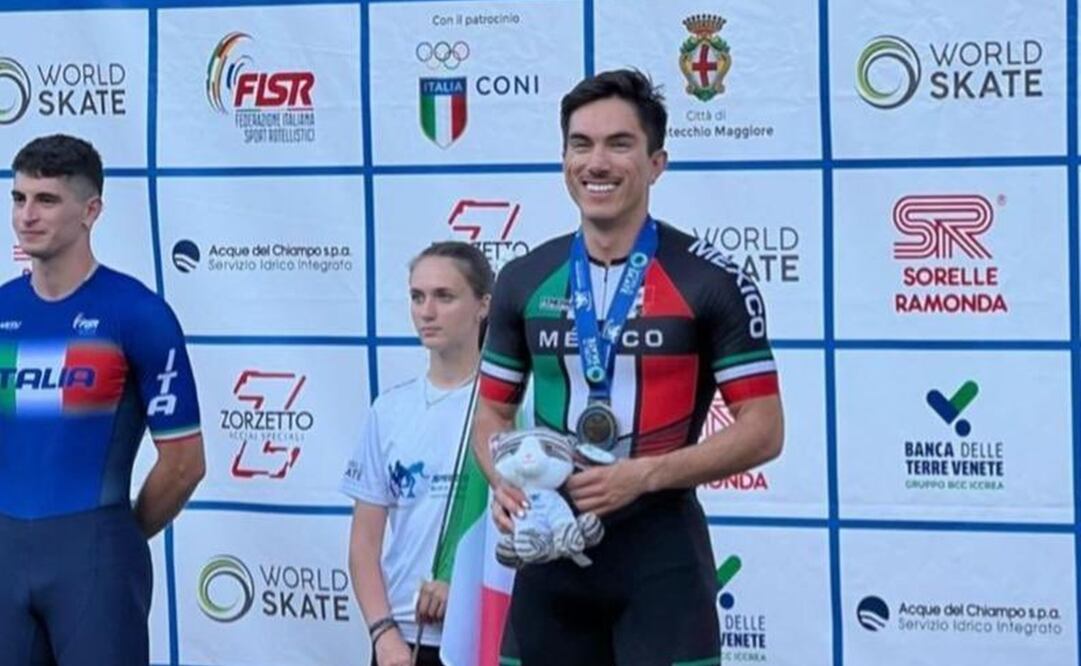 El mexicano Jorge Luis Martínez gana bronce en el Mundial de Patinaje de Velocidad