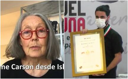 Anne Carson y Juan Malebrán recibieron el Premio Manuel Acuña en el marco del Día Nacional del Libro