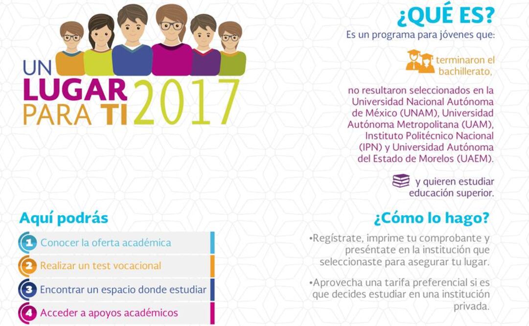 SEP implementa “Un lugar para ti”, para jóvenes que terminaron bachillerato