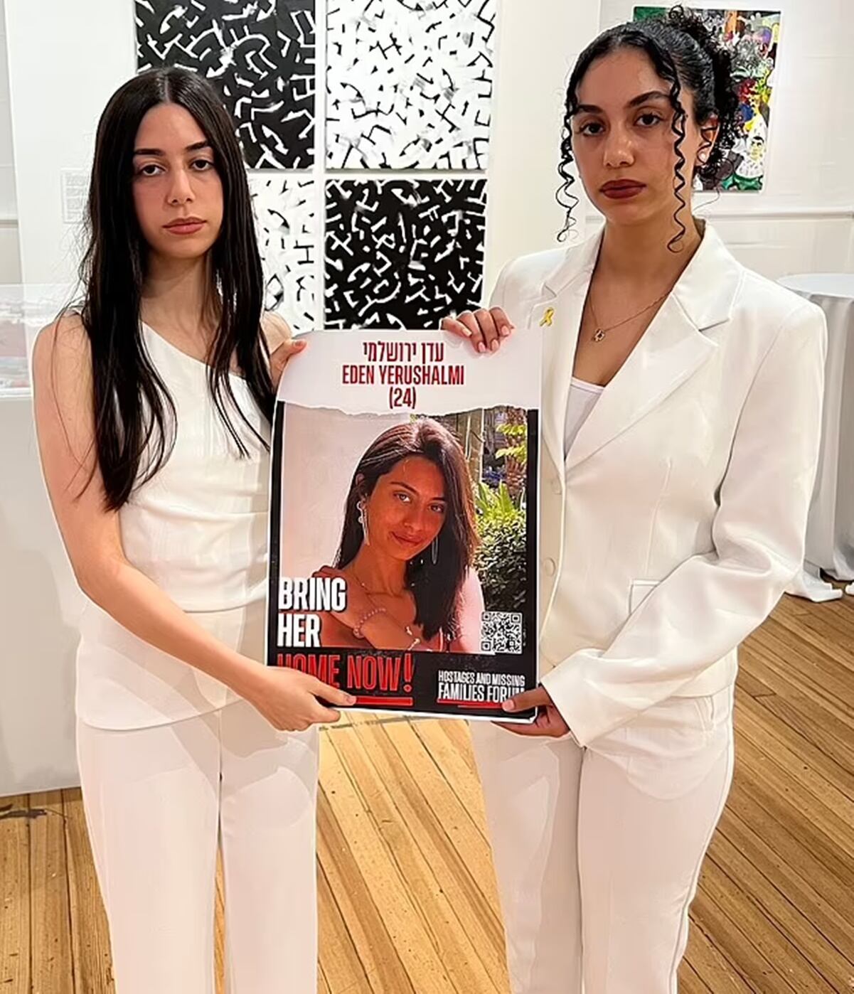 Shani y May Yerushalmi, hermanas de Eden, una de las jóvenes rehenes del grupo Hamás.
Foto: Instagram