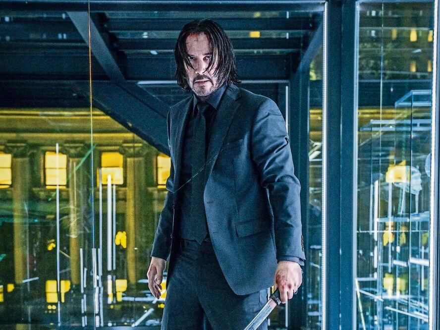 Keanu Reeves es perseguido por otros cientos de asesinos en peleas icónicas con todo tipo de armas. Foto: Lionsgate