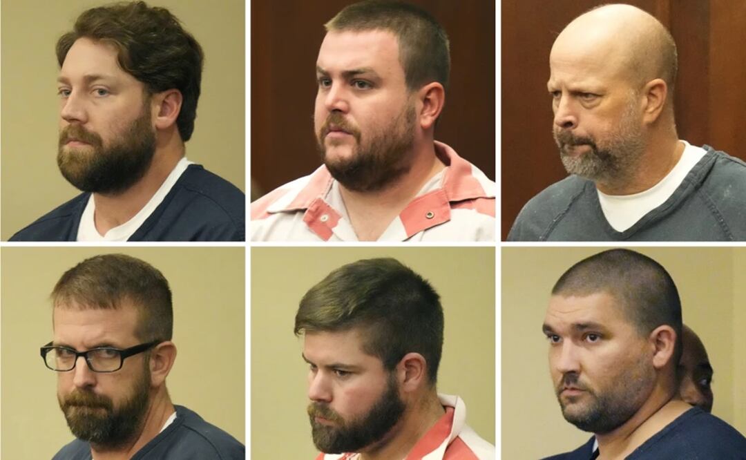 Los acusados de torturar a dos hombres negros en Mississippi. Foto: AP