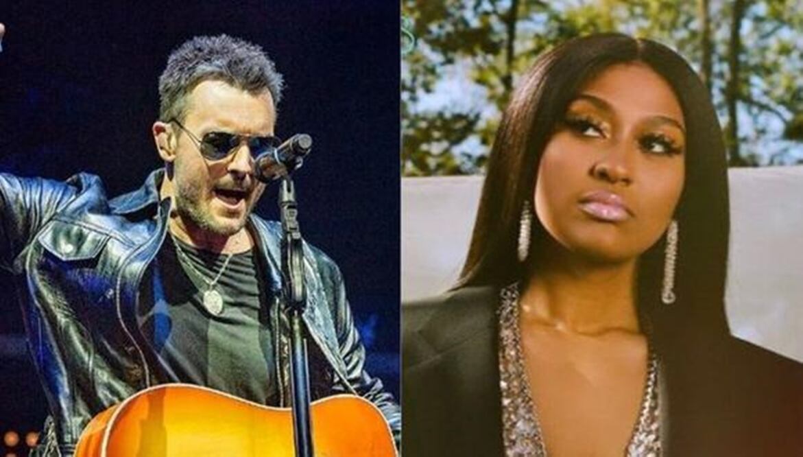 Eric Church y Jazmine Sullivan. Foto: EFE