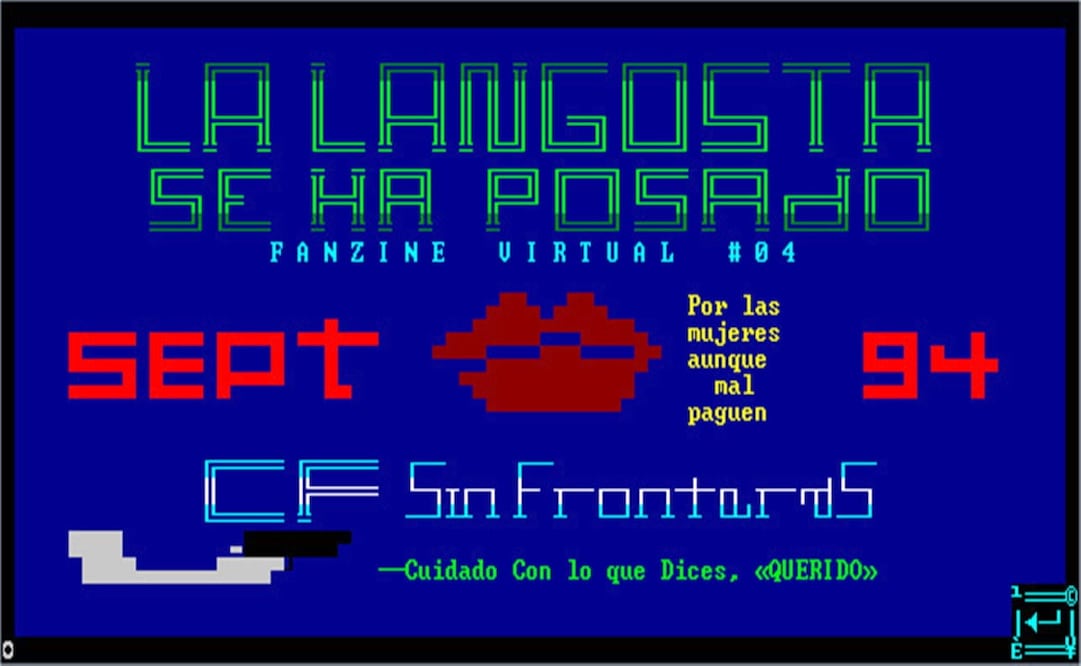 Captura de “La Langosta Se Ha Posado”, fanzine de Gerardo Horacio Porcayo y José Luis Zárate, creado en los 90. Foto: LadoBe/ESPECIAL.