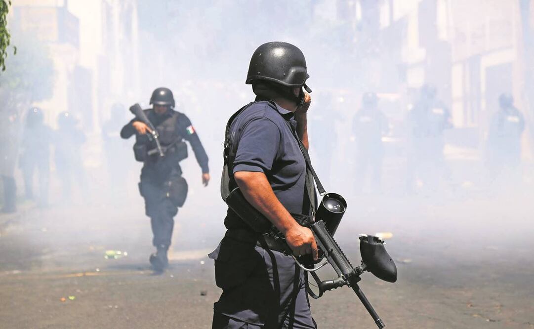 Entre el armamento que se busca adquirir hay también proyectiles para manchar con pintura.