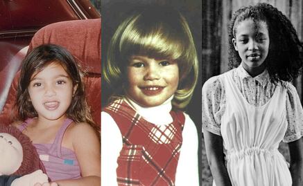 Conoce a las celebridades cuando eran niñas