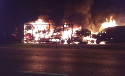 Cierran Arco Norte por choque e incendio