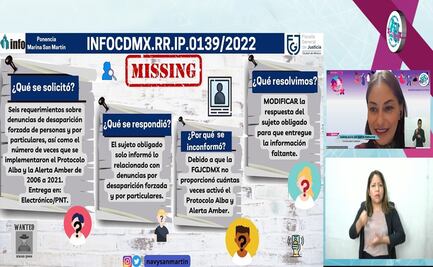 Instruyen a Fiscalía a informar sobre Protocolo Alba y Alerta Amber de 2006 a 2019 