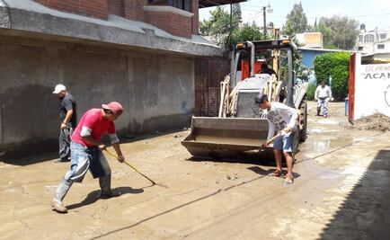 Retiran toneladas de lodo en Edomex tras lluvias