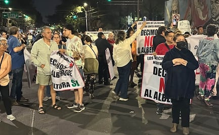 Vecinos de Azcapotzalco se oponen a construcción de albergue para migrantes; bloquean circulación vehicular
