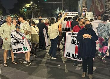 Vecinos de Azcapotzalco se oponen a construcción de albergue para migrantes; bloquean circulación vehicular