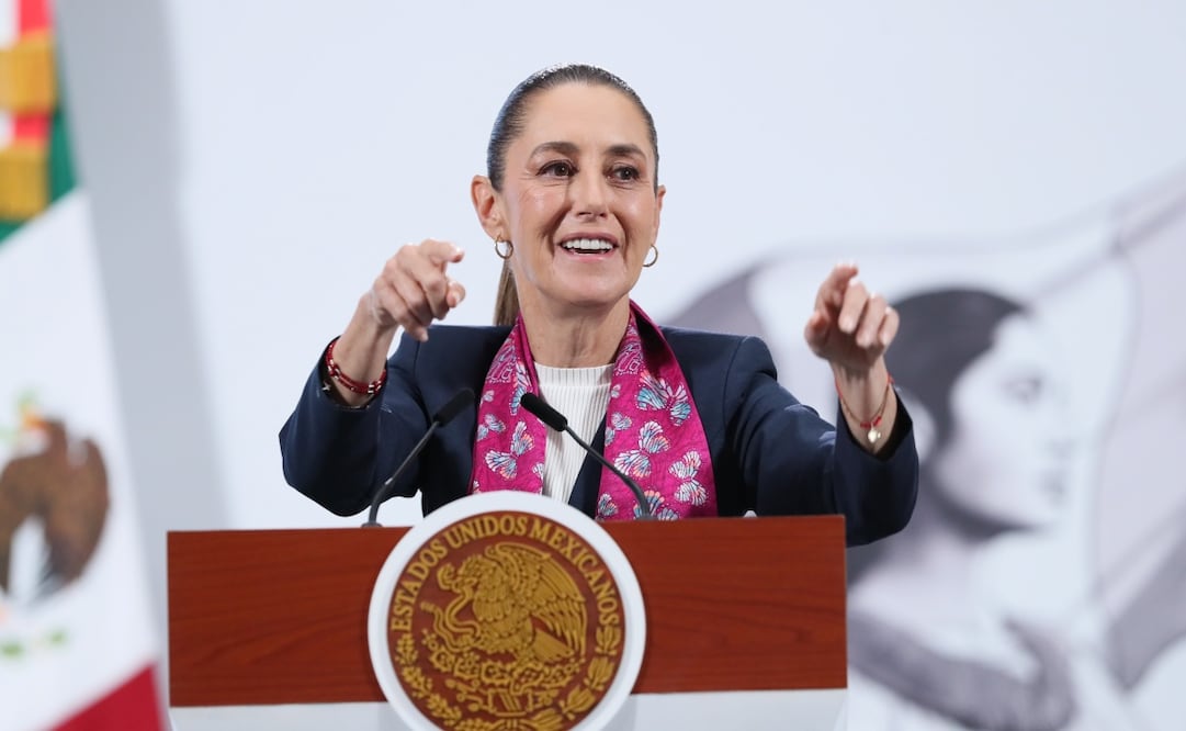 Claudia Sheinbaum en su conferencia matutina del 30 de septiembre de 2025. Foto: EFE/ Mario Guzmán