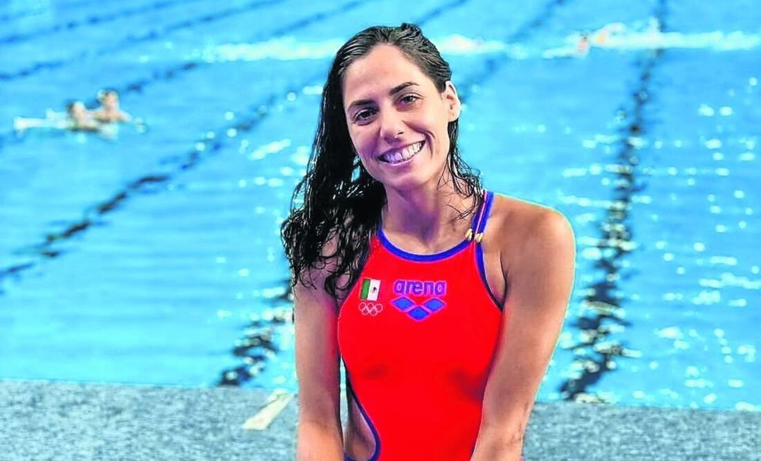 La nadadora reclamó a la Conade el pago que les correspondía. Foto: Especial