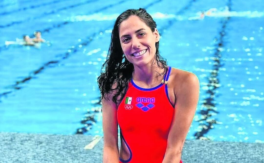 La nadadora reclamó a la Conade el pago que les correspondía. Foto: Especial