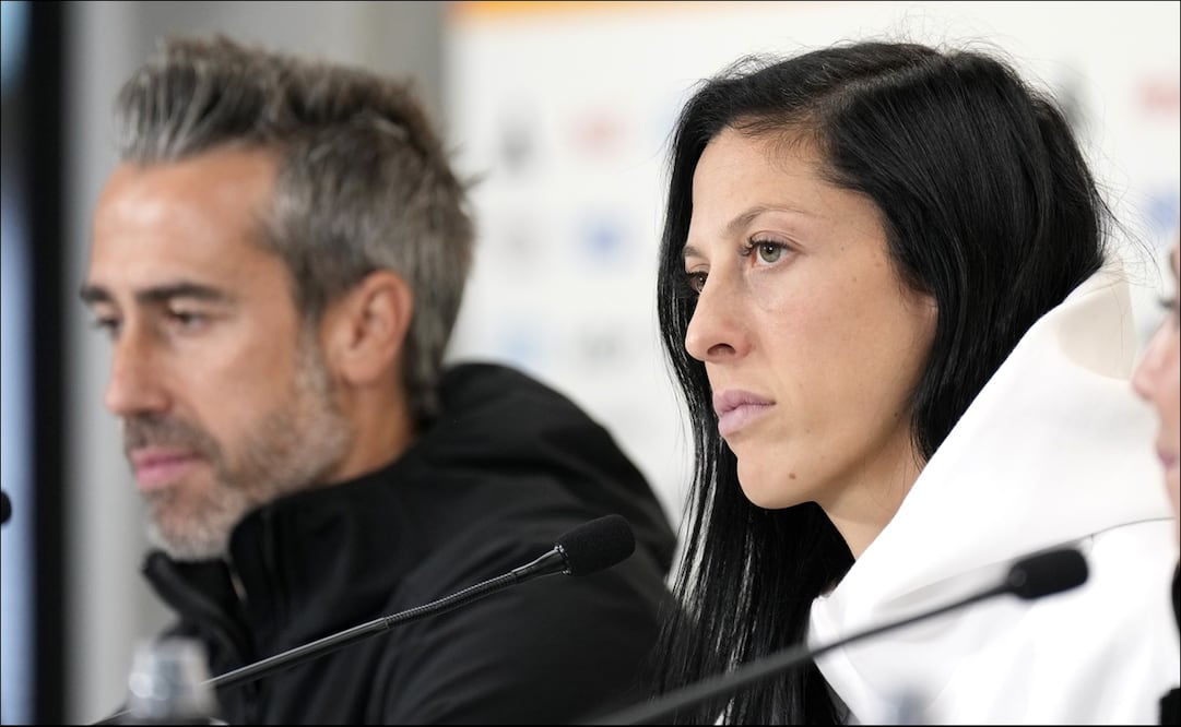 Jorge Vilda y Jenni Hermoso en la Copa del Mundo Femenil - Foto: AP
