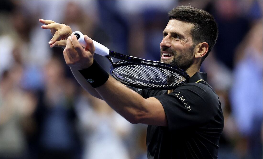 Novak Djokovic avanzó a cuartos de final del US Open / Foto: AFP