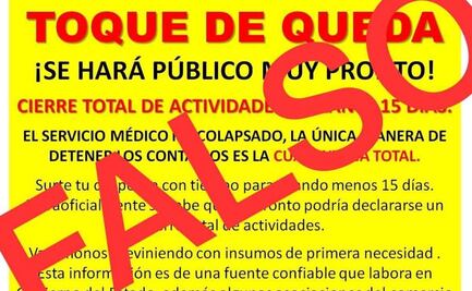 Desmienten implementar toque de queda en Hidalgo