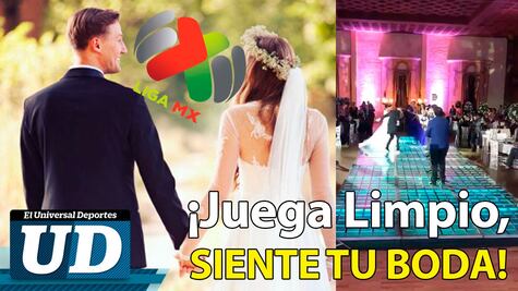 Pareja celebra su boda con himno de la Liga MX