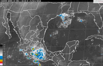 Prevén lluvias en diversos estados de país