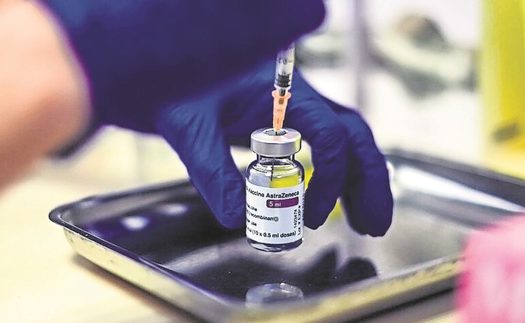 La vacuna AstraZeneca acumula investigaciones en el mundo. Foto: Archivo EL UNIVERSAL 