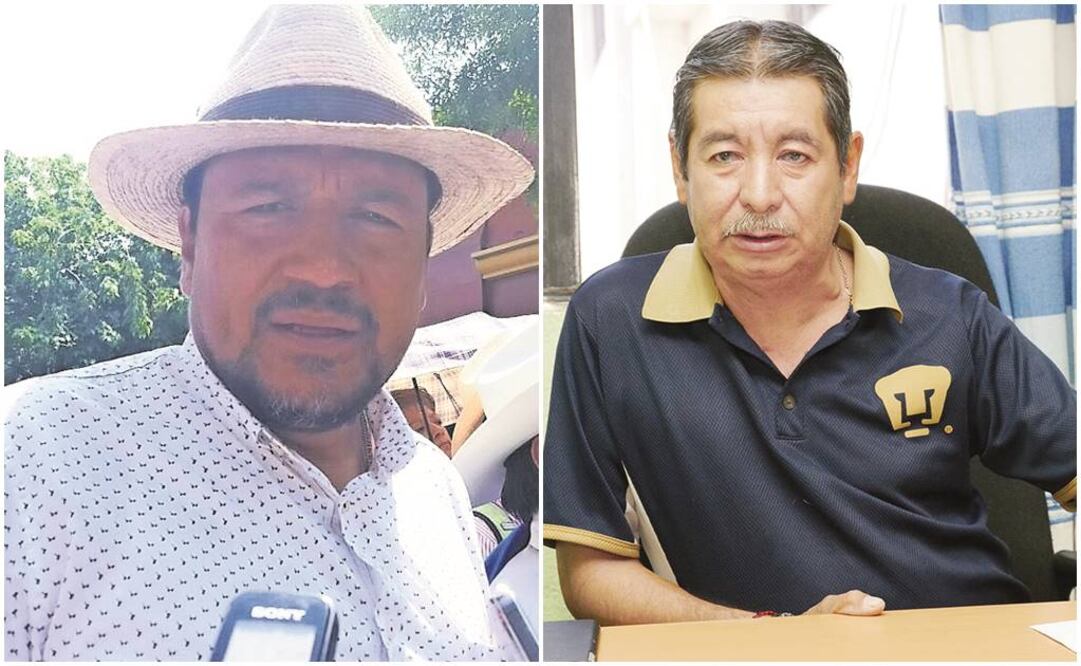 Rubén Núñez, secretario general de la CNTE, y Francisco Villalobos, secretario de Organización de la agrupación en Oaxaca (FOTOS: ARCHIVO EL UNIVERSAL)