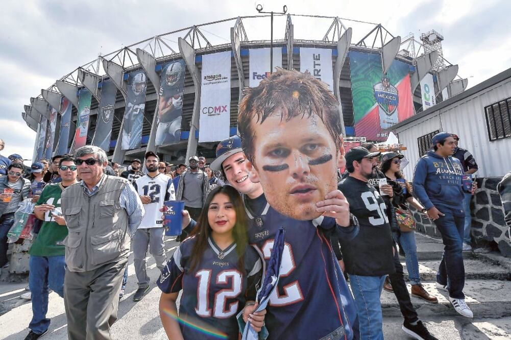 La imagen del legendario quarterback de Patriots fue la más popular ayer en el estadio (IMAGO7)