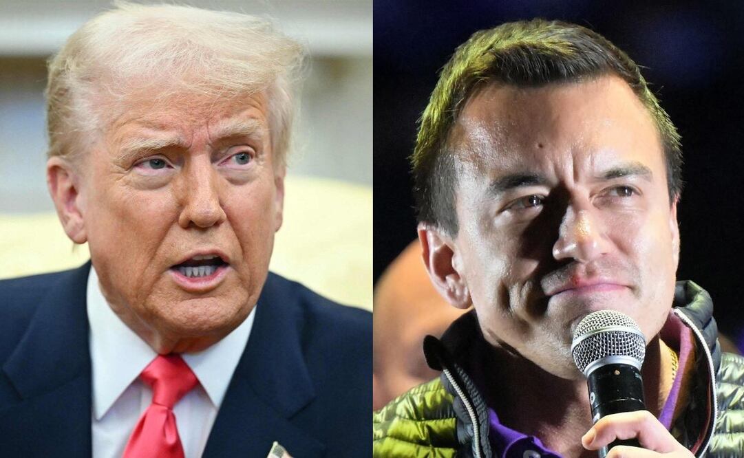 Donald Trump y Daniel Noboa se reunieron en EU. Foto: especial