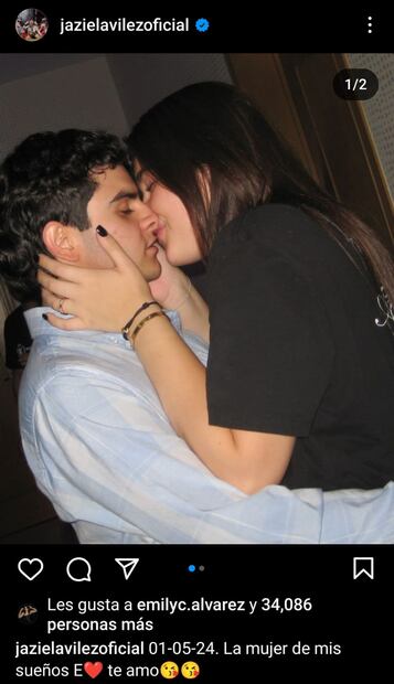 Emily presume noviazgo con joven cantante mexicano