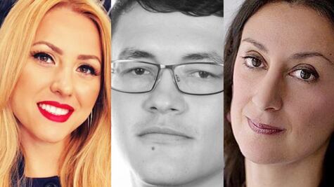 Marinova, Kuciak y Caruana Galizia: qué investigaban los 3 periodistas asesinados en la Unión Europea 