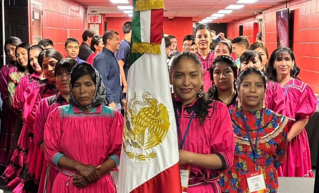 La SRE acompañó a la delegación de 25 atletas y entrenadores que representaron a México en los Juegos Maestros Indígenas 2025 este lunes 18 de agosto de 2025. Foto: Especial