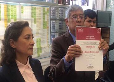 Galdino Morán rinde protesta como rector de la UACM