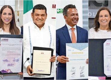 Dan constancias de mayoría a ocho gobernadores electos