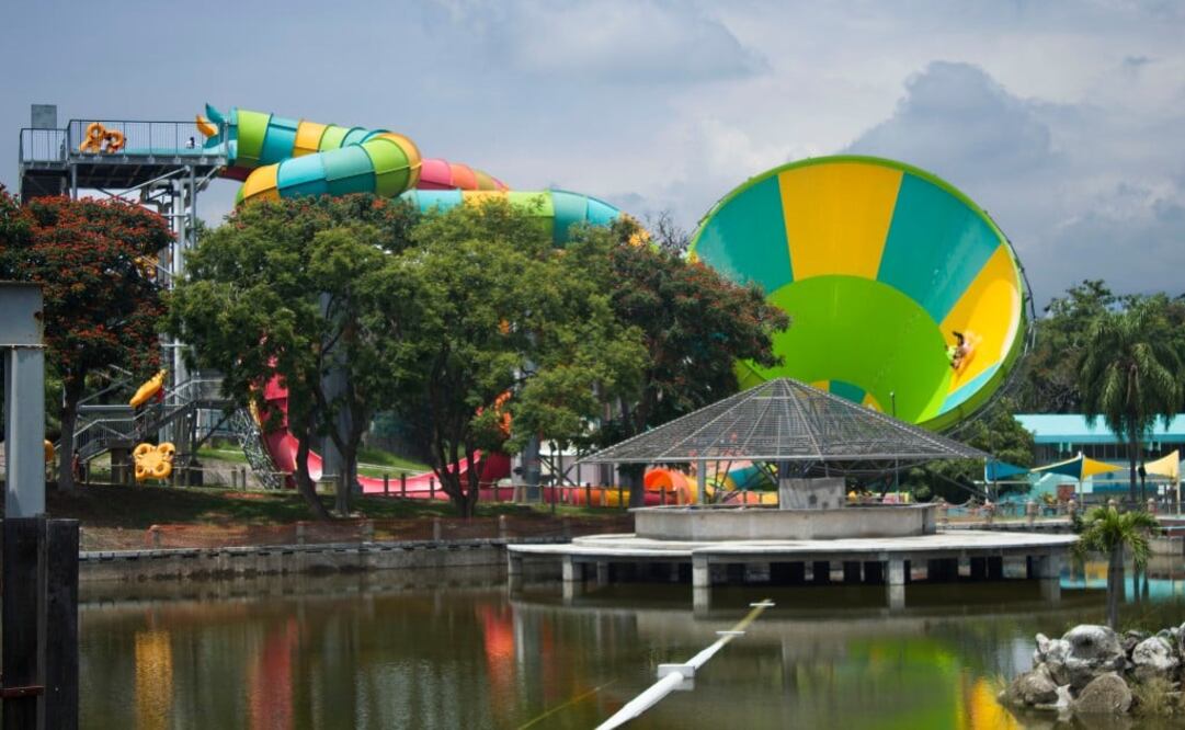 Todas las albercas y toboganes del parque acuático pasan por procesos de desinfección. Foto: Evelyn Ruiz, El Universal