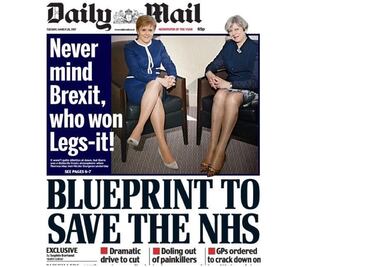 Ven sexista portada del Daily Mail con ministras