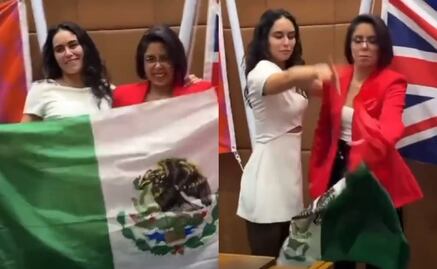 La atleta olímpica Elsa García aventó la bandera de México; es criticada en redes