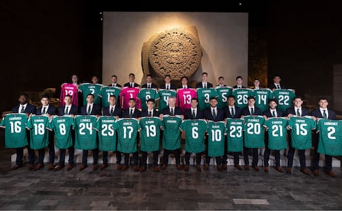 Mexican National Team Takes Official 2026 World Cup Photo at Anthropology Museum