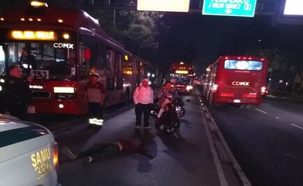 Joven muere atropellado por Metrobús en Iztacalco