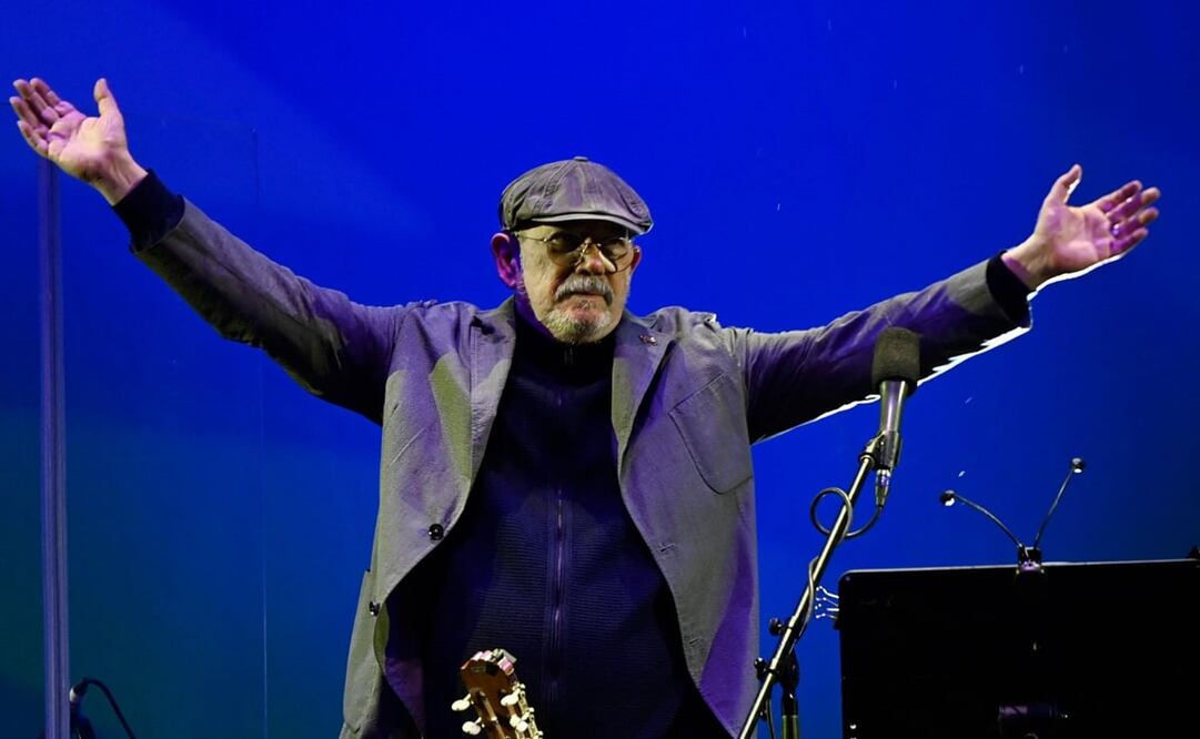 El fallecido cubano Silvio Rodriguez en una presentación en la Ciudad de México. Foto: AFP/Pedro PARDO