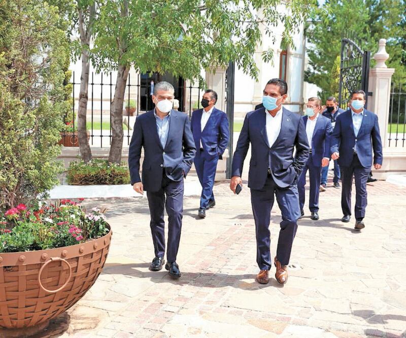 El gobernador michoacano Silvano Aureoles Conejo se reunió con sus homólogos de Durango, Tamaulipas, Nuevo León y Coahuila. Foto: Especial
