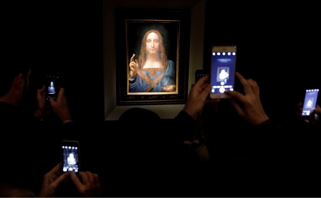 Salvator Mundi, el cuado más caro del mundo, adjudicado a Leonardo da Vinci . Foto: EFE/ Justin Lane, archivo