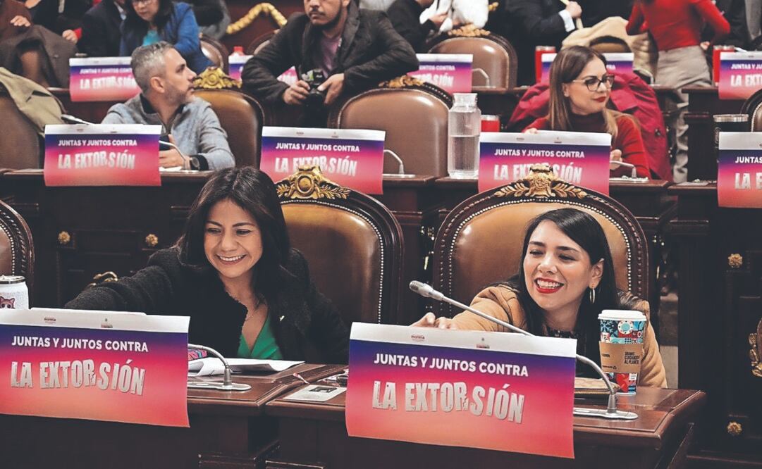 El Congreso aprobó en lo general y en lo particular, con 57 votos a favor, el dictamen contra la extorsión. Foto Especial