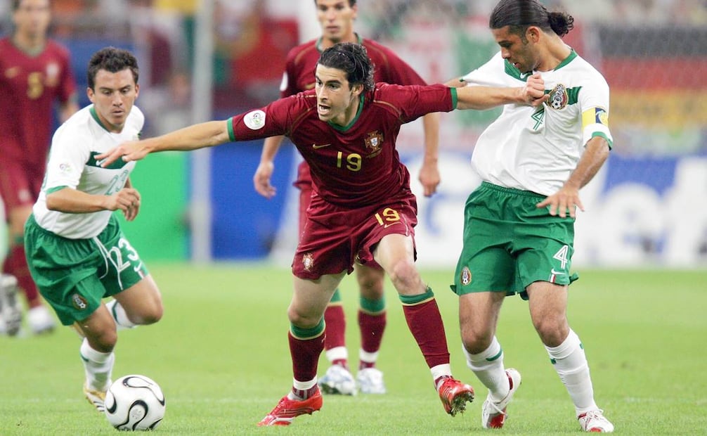 Pasaron 37 años para que México y Portugal volvieran a enfrentarse. El segundo encuentro fue en el Mundial de Alemania 2006, cuando la escuadra mexicana cayó 2 a 1. Foto: Luis Cortés/EL UNIVERSAL.