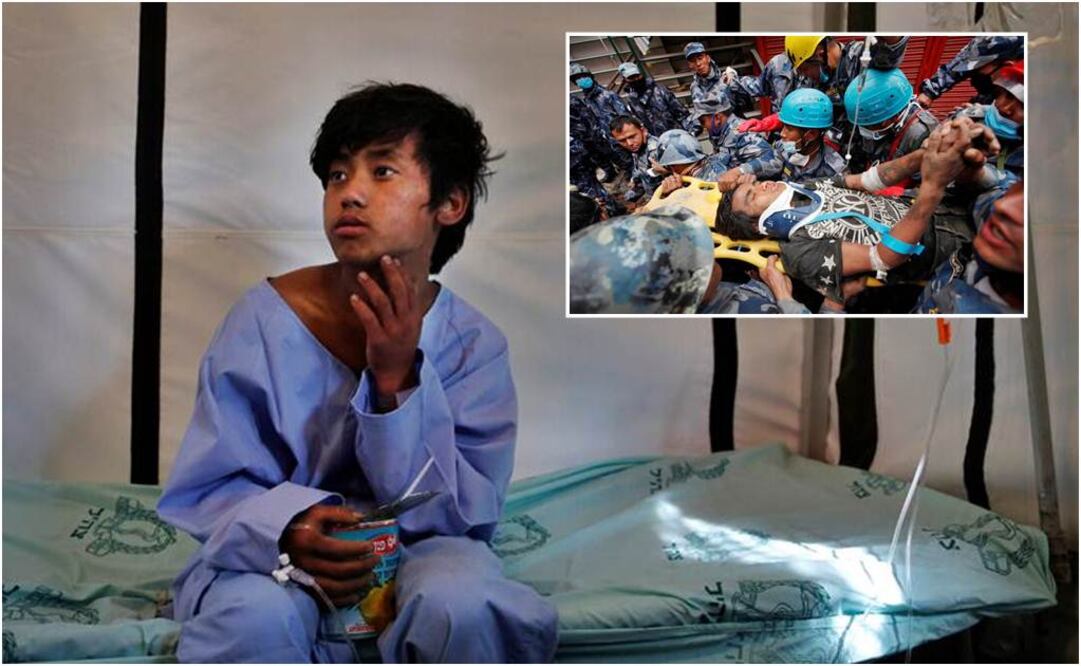 Pemba narró la alegría que sintió al ser encontrado por los rescatistas y la angustia que sufrió durante las más de cuatro horas que duró su rescate (Foto: AP)