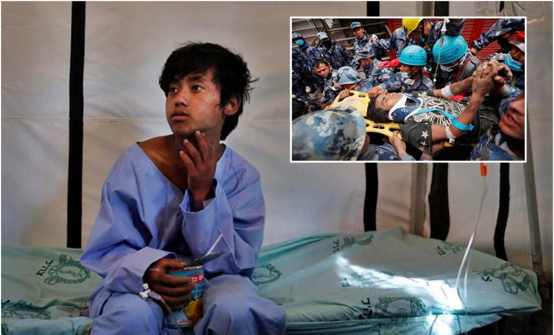 Pemba narró la alegría que sintió al ser encontrado por los rescatistas y la angustia que sufrió durante las más de cuatro horas que duró su rescate (Foto: AP)