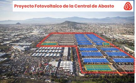 Gobierno de CDMX define que proyecto fotovoltaico de la Central de Abasto estará a cargo de CFE
