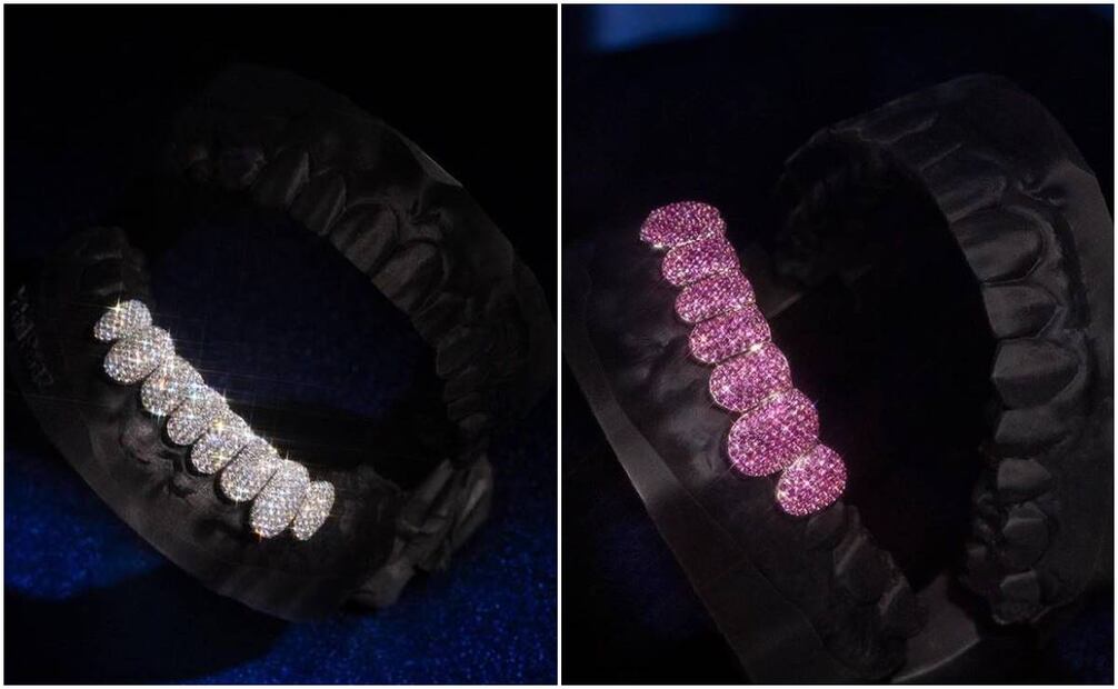 Christian Nodal y su dentadura brillosa y de lujo. Foto: Instagram braggaomx