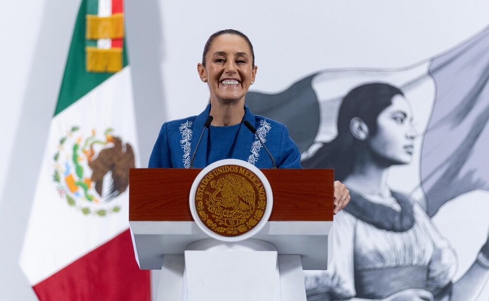 La Mandataria federal expresó que la Copa FIFA 2026, organizada con Canadá y Estados Unidos, “es un muy buen escaparate para México” y confió en que “va a ser un evento muy muy bueno”. Foto: Hugo Savador / EL UNIVERSAL