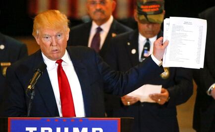 Trump ataca a la prensa durante evento para veteranos