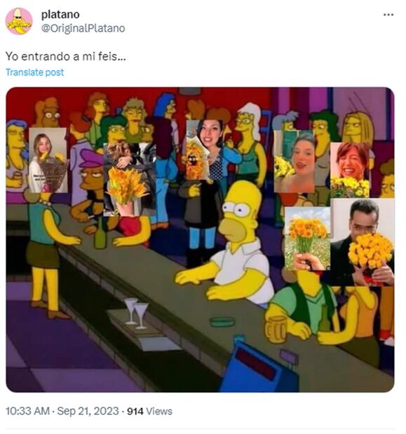 Meme flores amarillas. Foto: Redes Sociales
